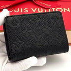 Louis Vuitton Wallet Portefeuille Clair Monogram Empreinte Black — view 2