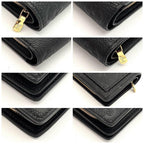 Louis Vuitton Wallet Portefeuille Clair Monogram Empreinte Black — view 8