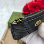 Gucci Coin Case Wallet GG Quilted Black — view 4