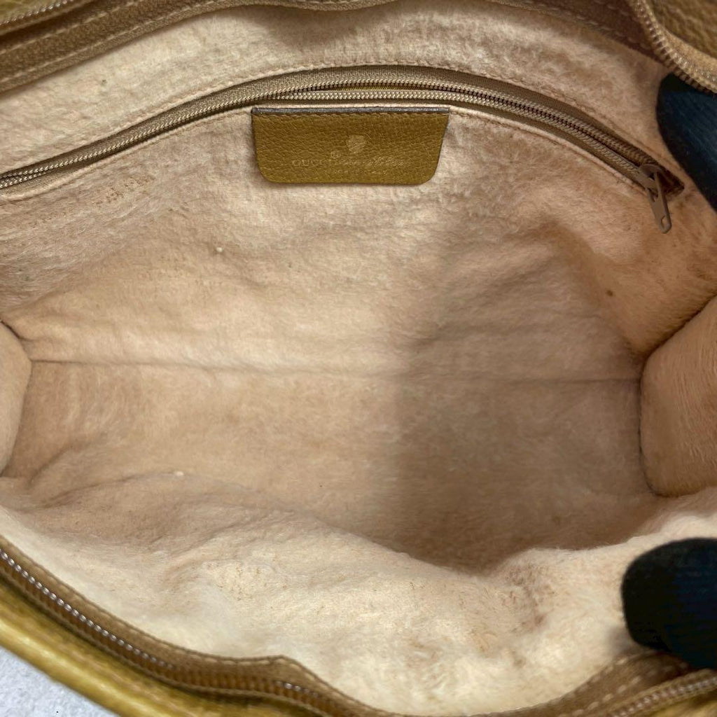 Gucci GG Clutch Beige Leather Logo Second — view 4