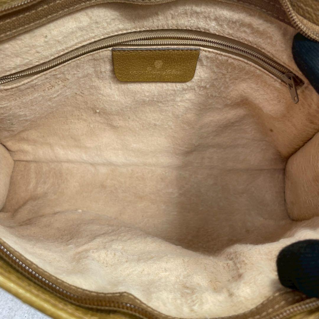 Gucci GG Clutch Beige Leather Logo Second — view 4