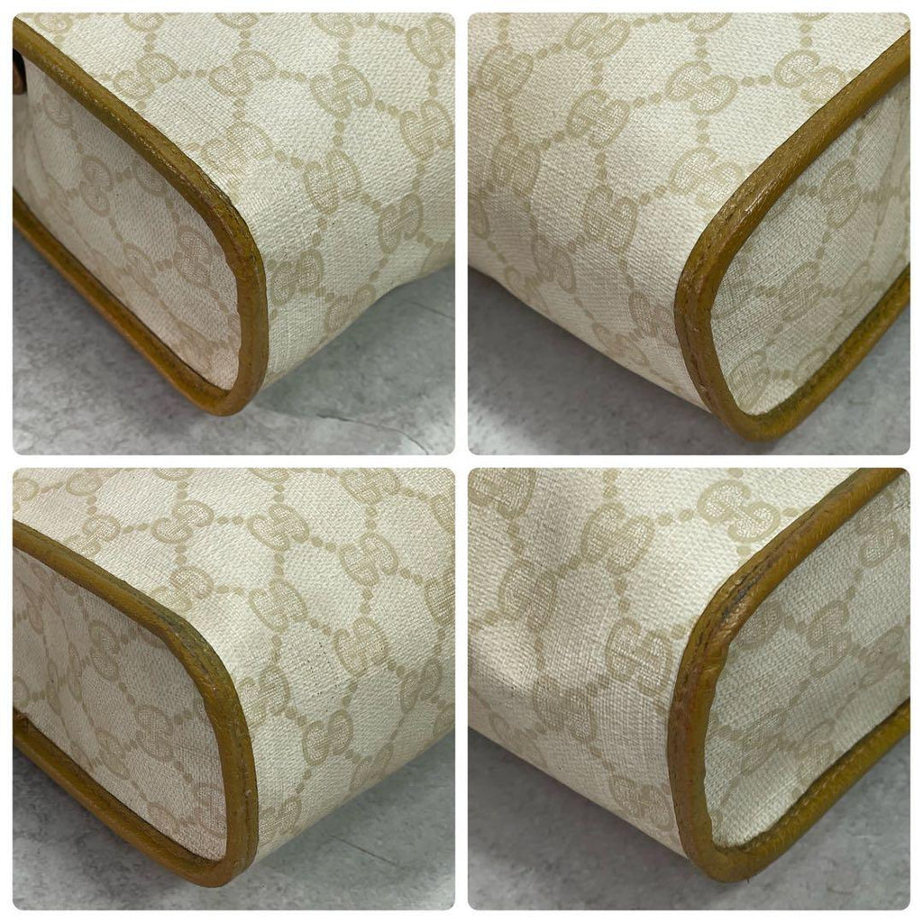 Gucci GG Clutch Beige Leather Logo Second — view 8