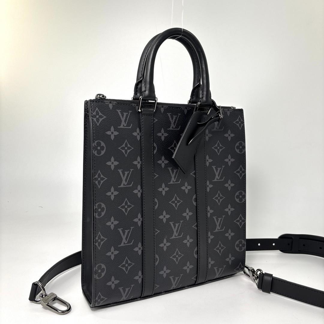 Louis Vuitton Monogram Eclipse Sac Plat Cross Handbag — view 3