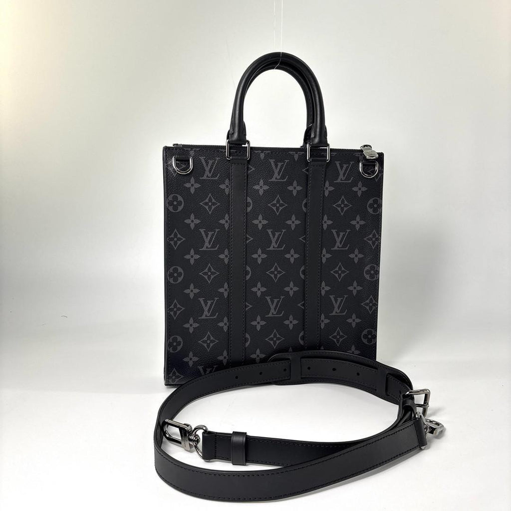 Louis Vuitton Monogram Eclipse Sac Plat Cross Handbag — view 5