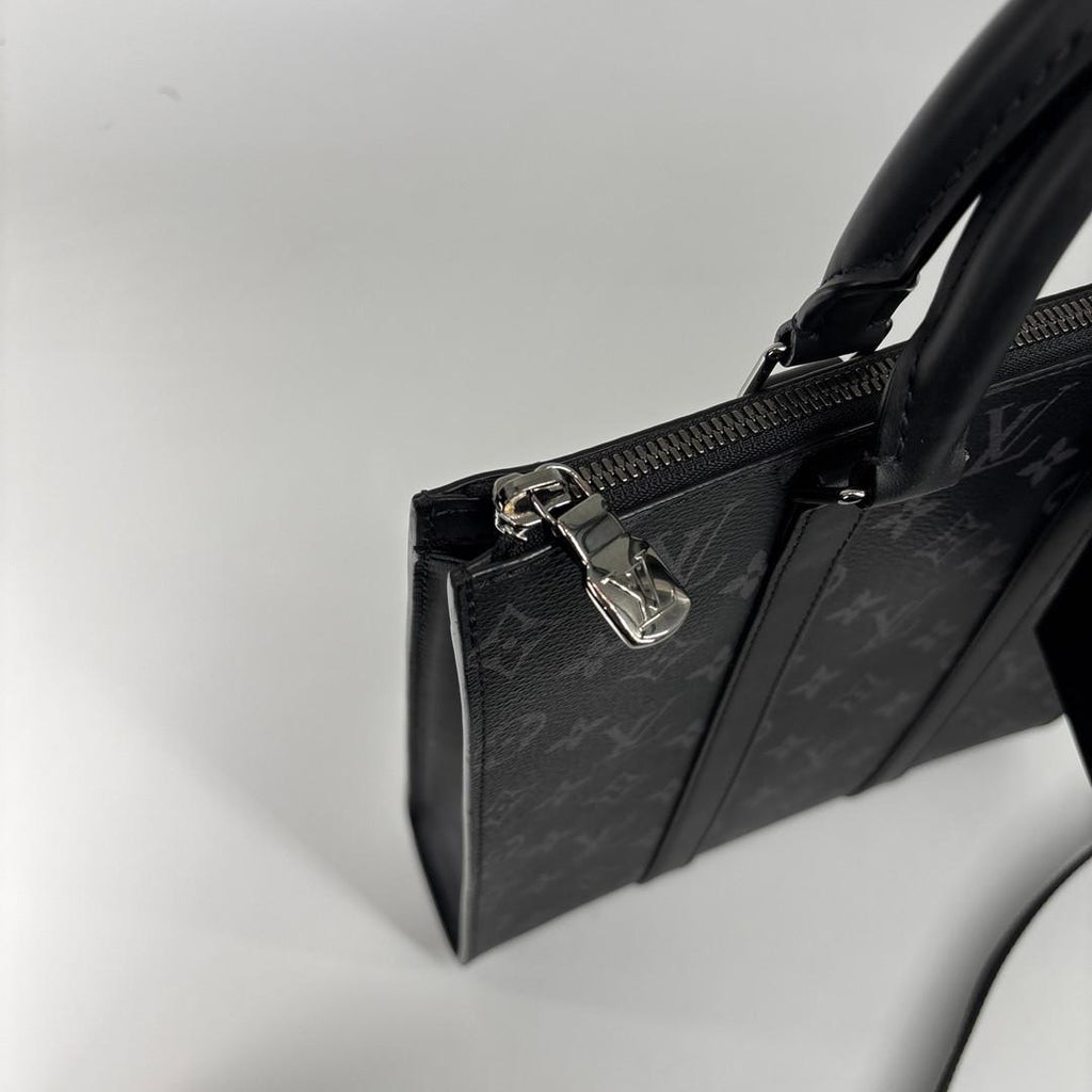 Louis Vuitton Monogram Eclipse Sac Plat Cross Handbag — view 7