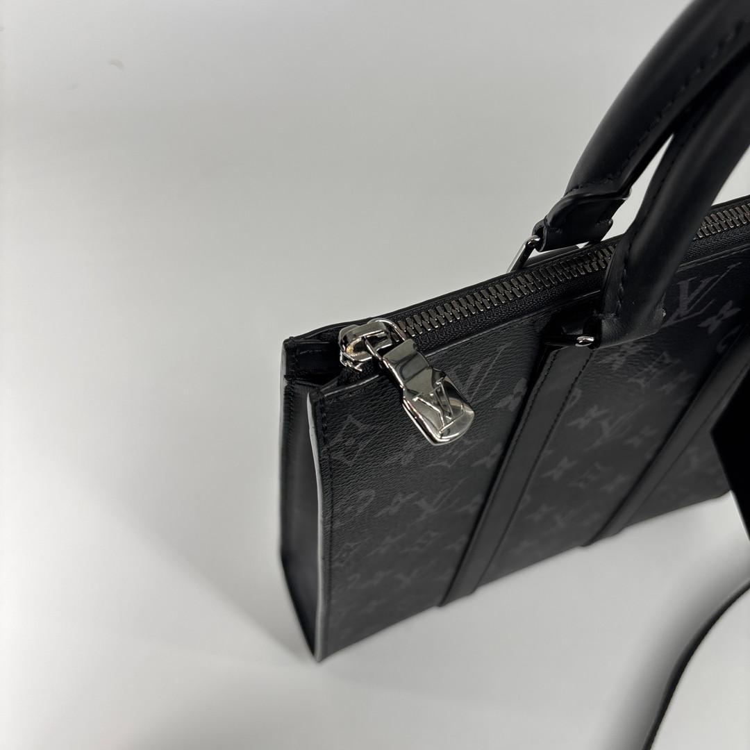 Louis Vuitton Monogram Eclipse Sac Plat Cross Handbag — view 7