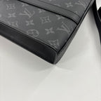 Louis Vuitton Monogram Eclipse Sac Plat Cross Handbag — view 8