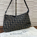 Dior Trotter Canvas Leather Shoulder Bag Pouch