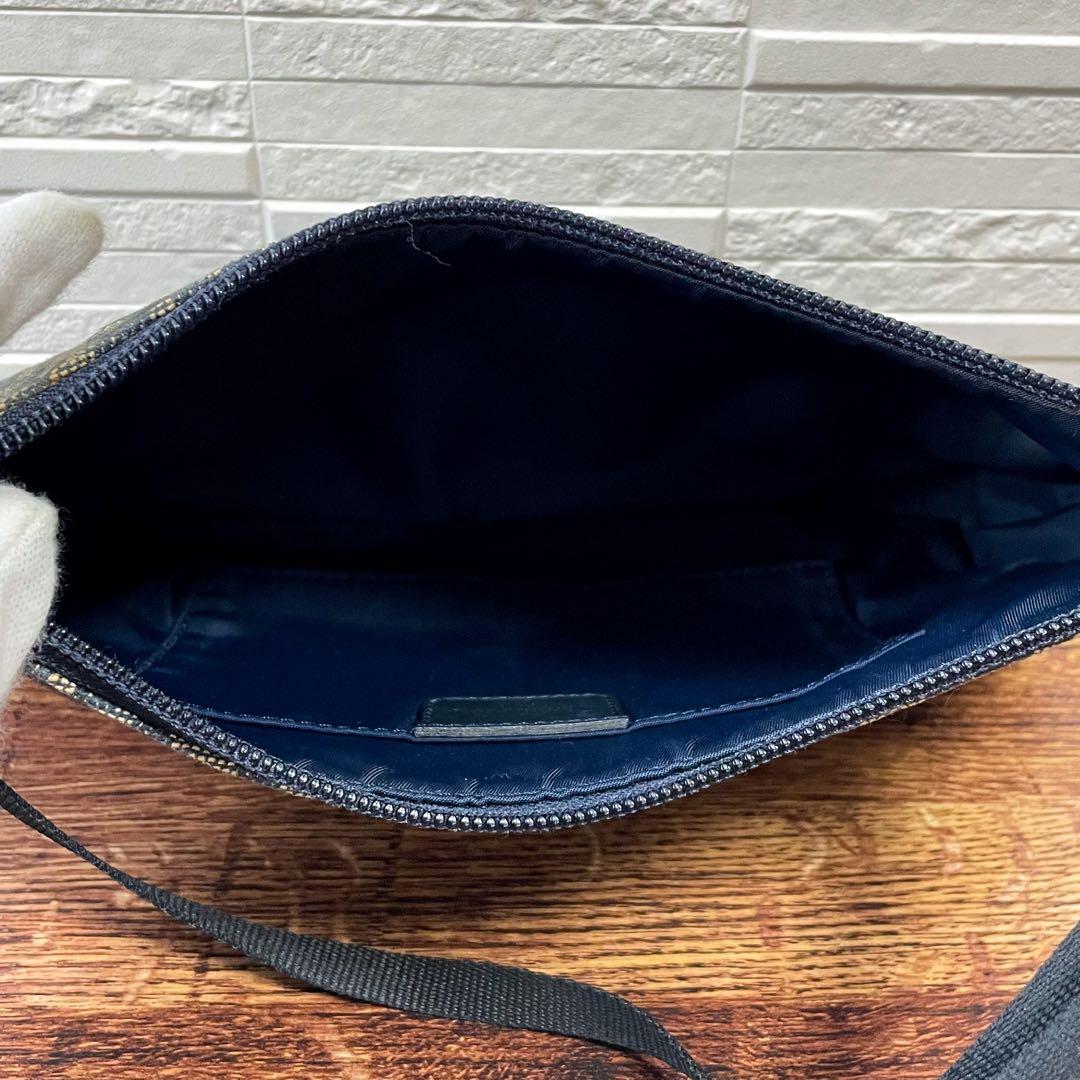 Dior Trotter Canvas Leather Shoulder Bag Pouch — view 8