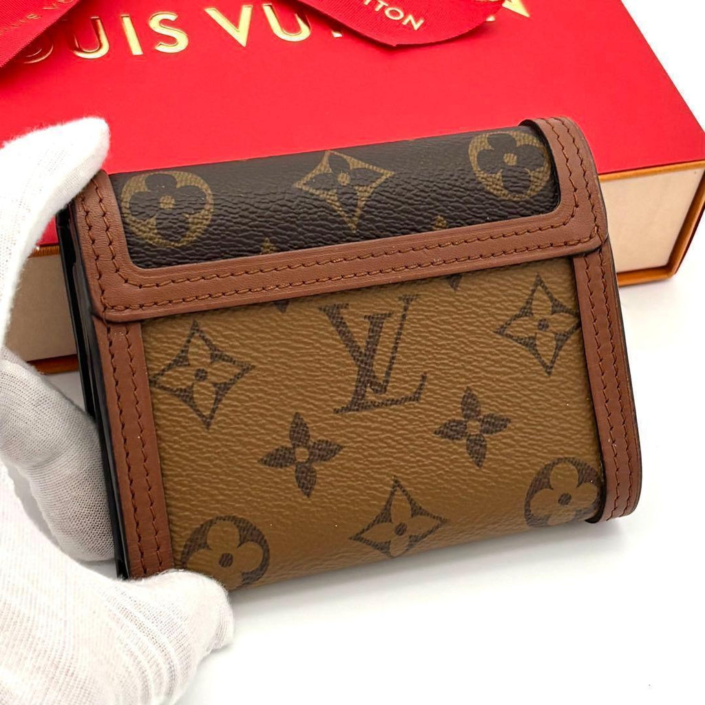 Louis Vuitton Wallet Monogram Reverse Dauphine Brown — view 2