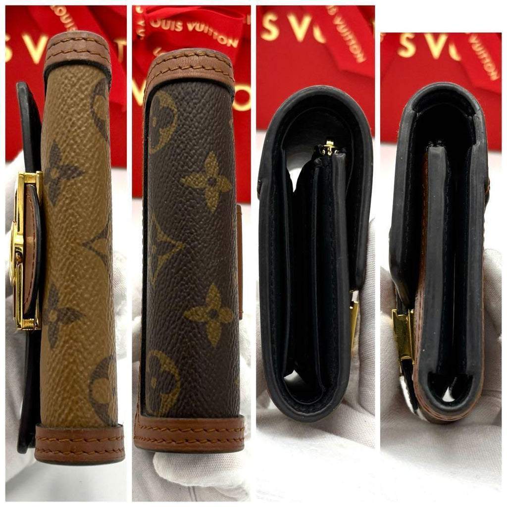 Louis Vuitton Wallet Monogram Reverse Dauphine Brown — view 6