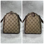 Gucci GG Sherry Line Boston Bag Brown Leather — view 7