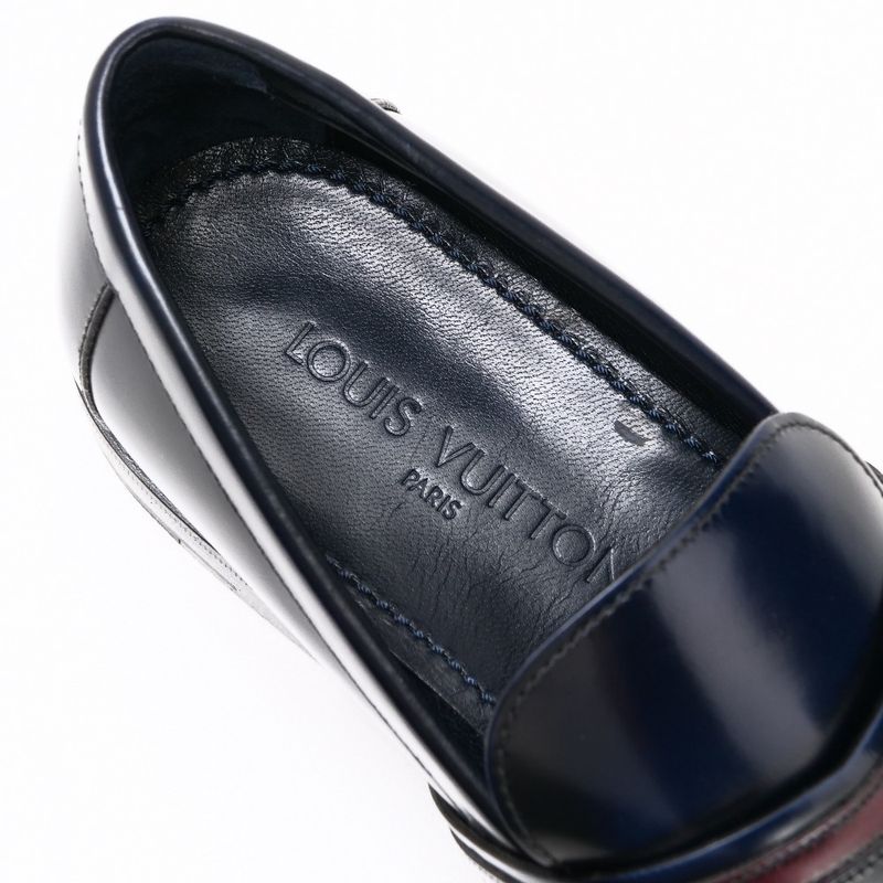 Louis Vuitton Loafers Size 7 1 2 M V-line Leather Shoes — view 6