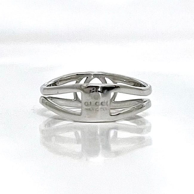 Gucci Ring Silver Interlocking — view 7
