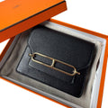 Hermes Roulis Slim Wallet Black Coin Case