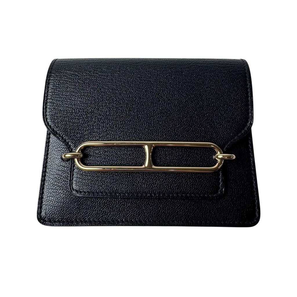 Hermes Roulis Slim Wallet Black Coin Case — view 2