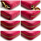 Louis Vuitton Wallet Monogram Embossed Zippy Pink Blue — view 7