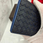 Bottega Veneta Intrecciato Billfold Wallet Blue — view 7