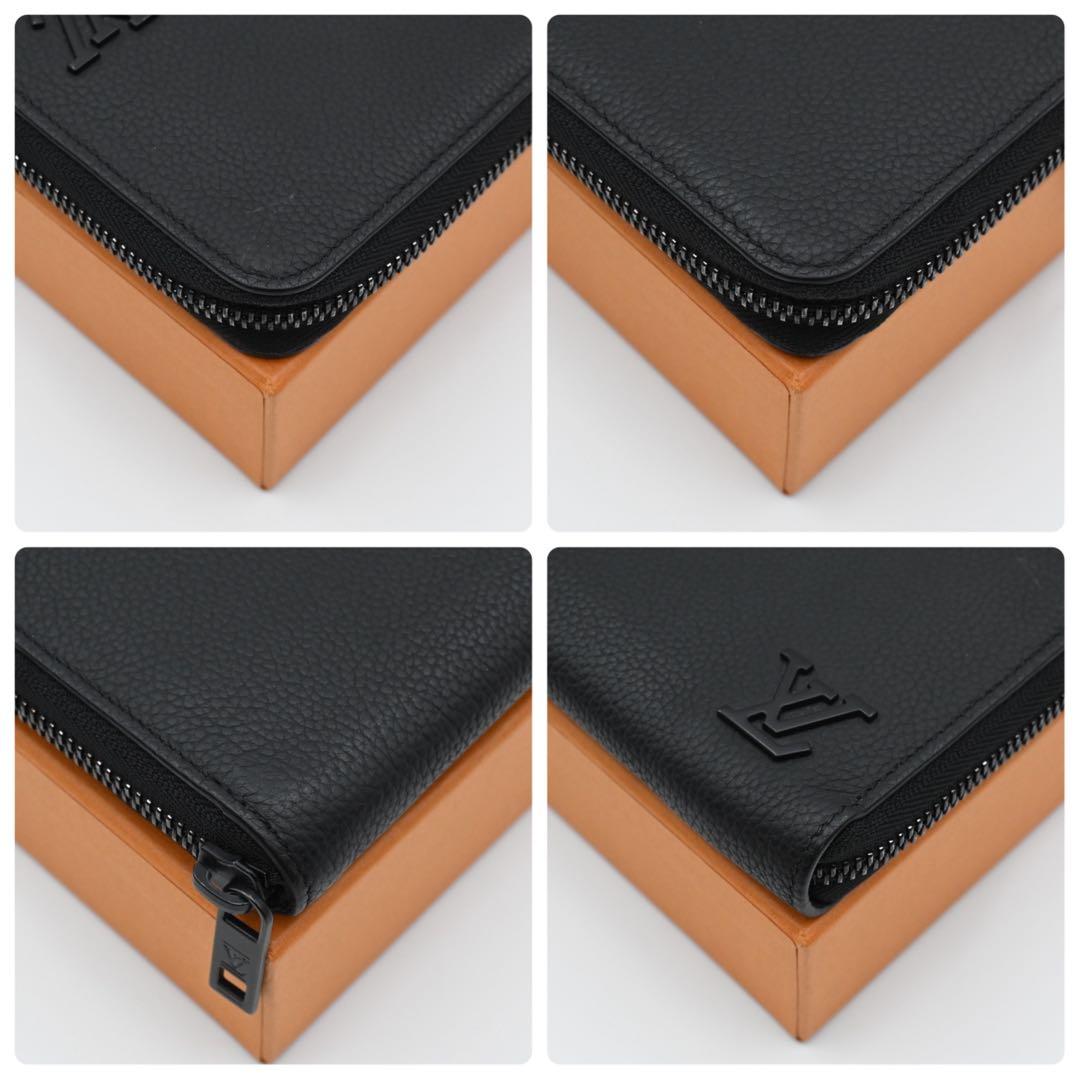 Louis Vuitton Aerogram Zippy Wallet Horizontal Black — view 8