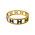 Hermes Rondo Ash Bangle Reversible Bracelet