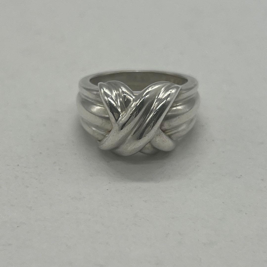 Tiffany & Co Signature Cross Wide Ring — view 2