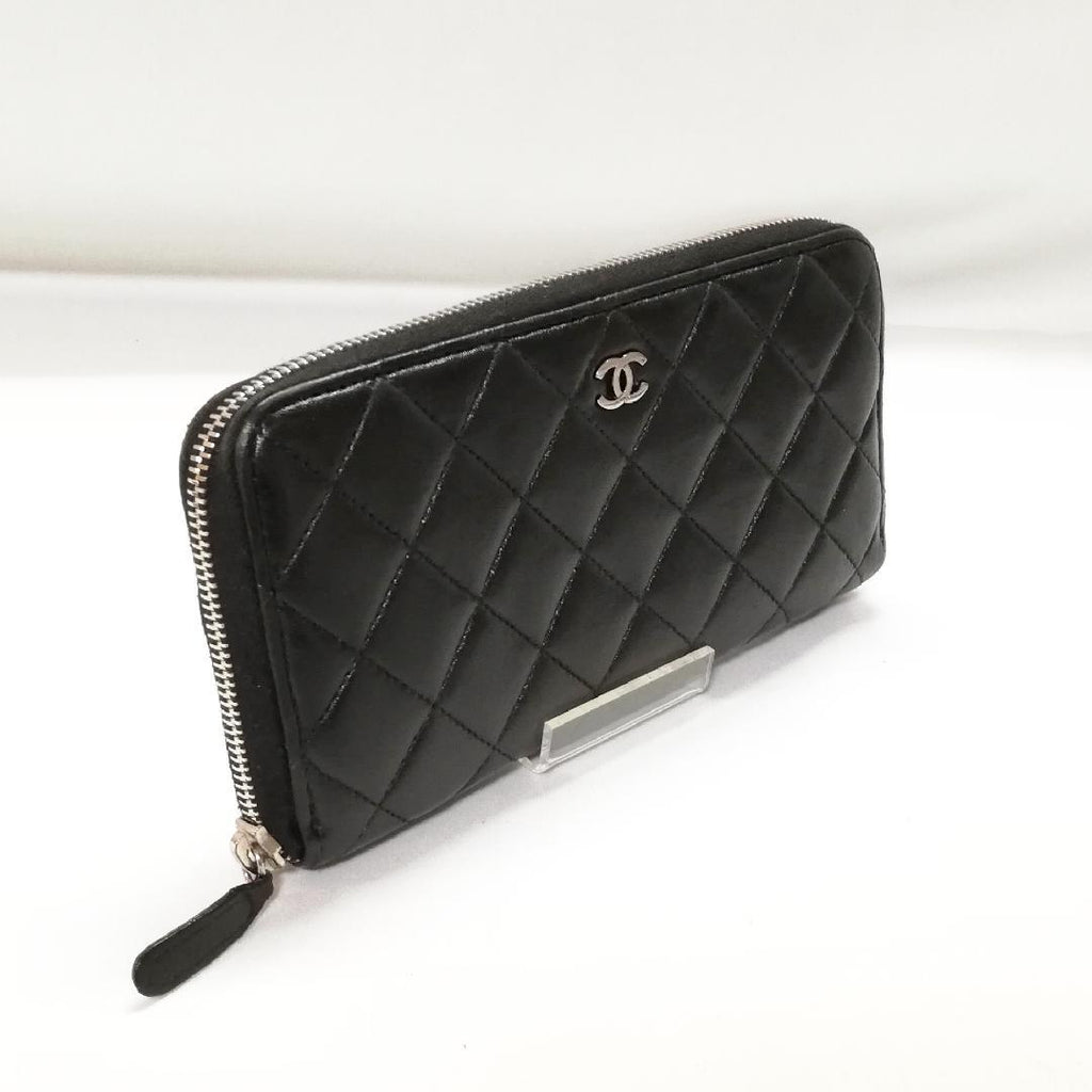 Chanel Zip Around Wallet Silver — view 2