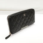 Chanel Zip Around Wallet Silver — view 2