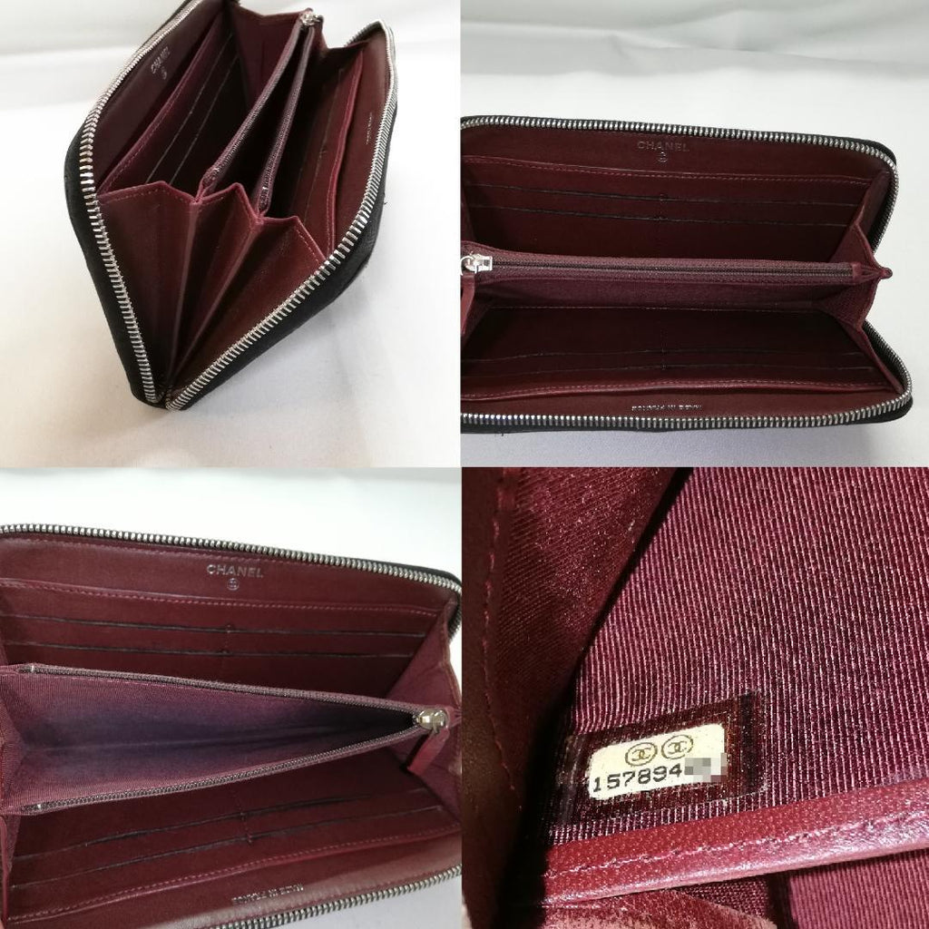 Chanel Zip Around Wallet Silver — view 4