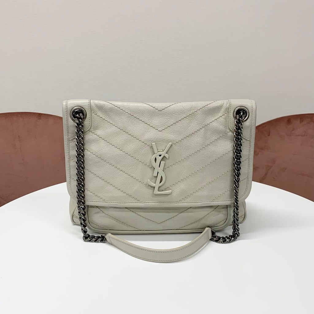 Saint Laurent Niki Vintage Leather YSL Shoulder Bag