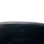 Prada Nappa Leather Triangle Plate Logo Sandals Black — view 9