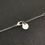 Dior Clair D Lune CD Logo Necklace Rhinestone — view 6