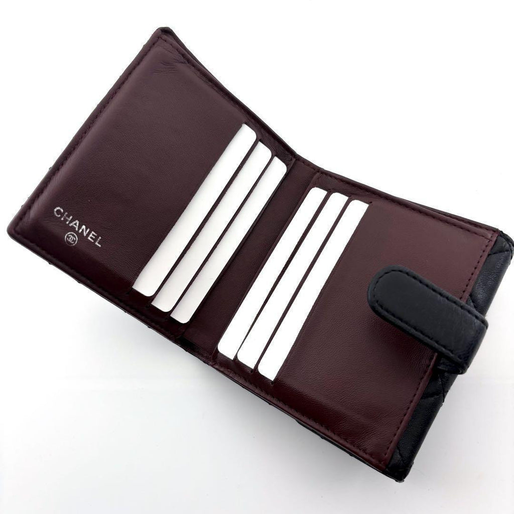 Chanel Wallet Quilted Lambskin Snap Bifold — view 6