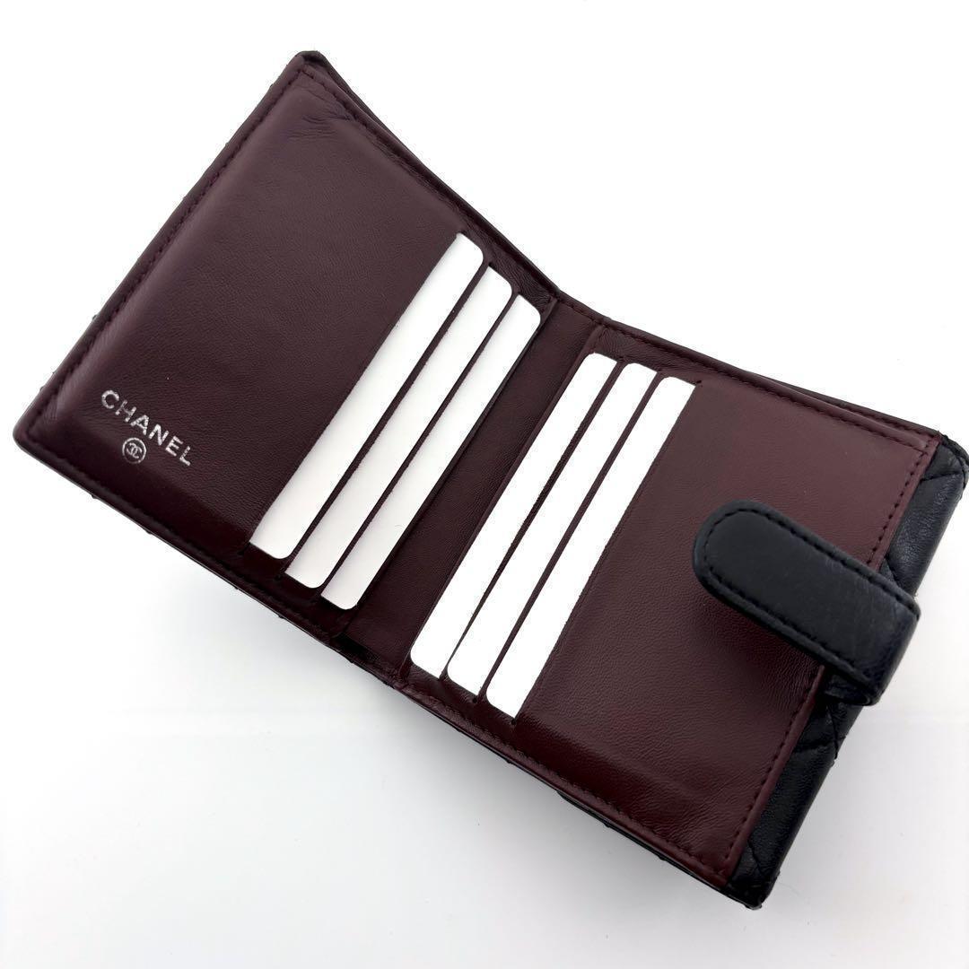 Chanel Wallet Quilted Lambskin Snap Bifold — view 6
