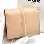 Celine Wallet Small Beige Leather — view 2