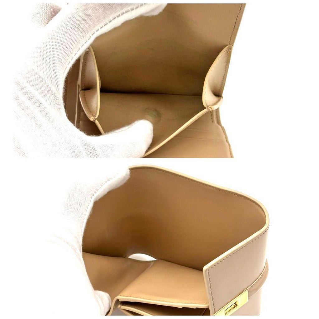 Celine Wallet Small Beige Leather — view 6