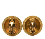 Chanel CC Logo Vintage Round Earrings — view 2
