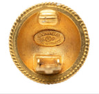 Chanel CC Logo Vintage Round Earrings — view 3