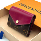 Louis Vuitton Monogram Portefeuille Zoe Trifold Wallet Fuchsia