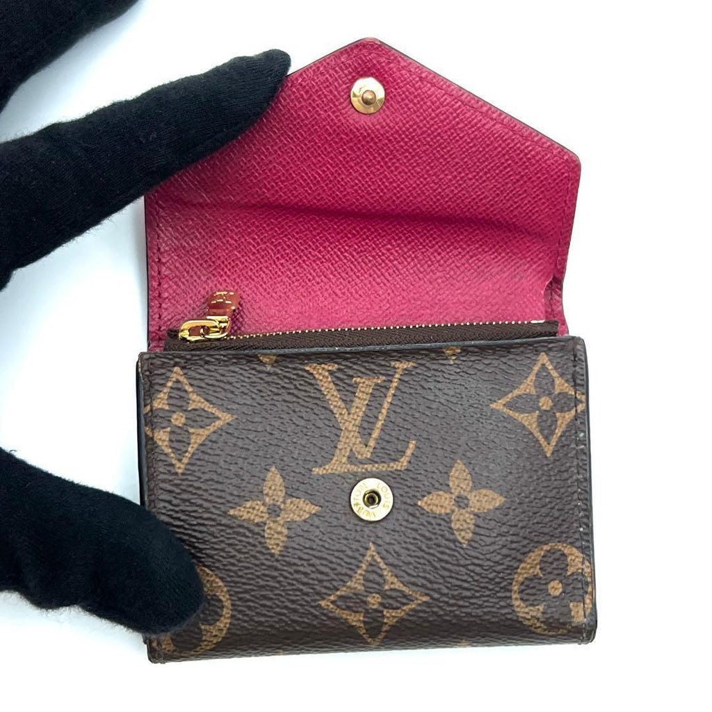 Louis Vuitton Monogram Portefeuille Zoe Trifold Wallet Fuchsia — view 3