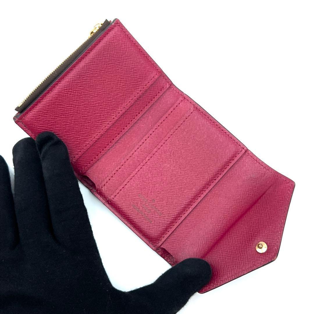 Louis Vuitton Monogram Portefeuille Zoe Trifold Wallet Fuchsia — view 4