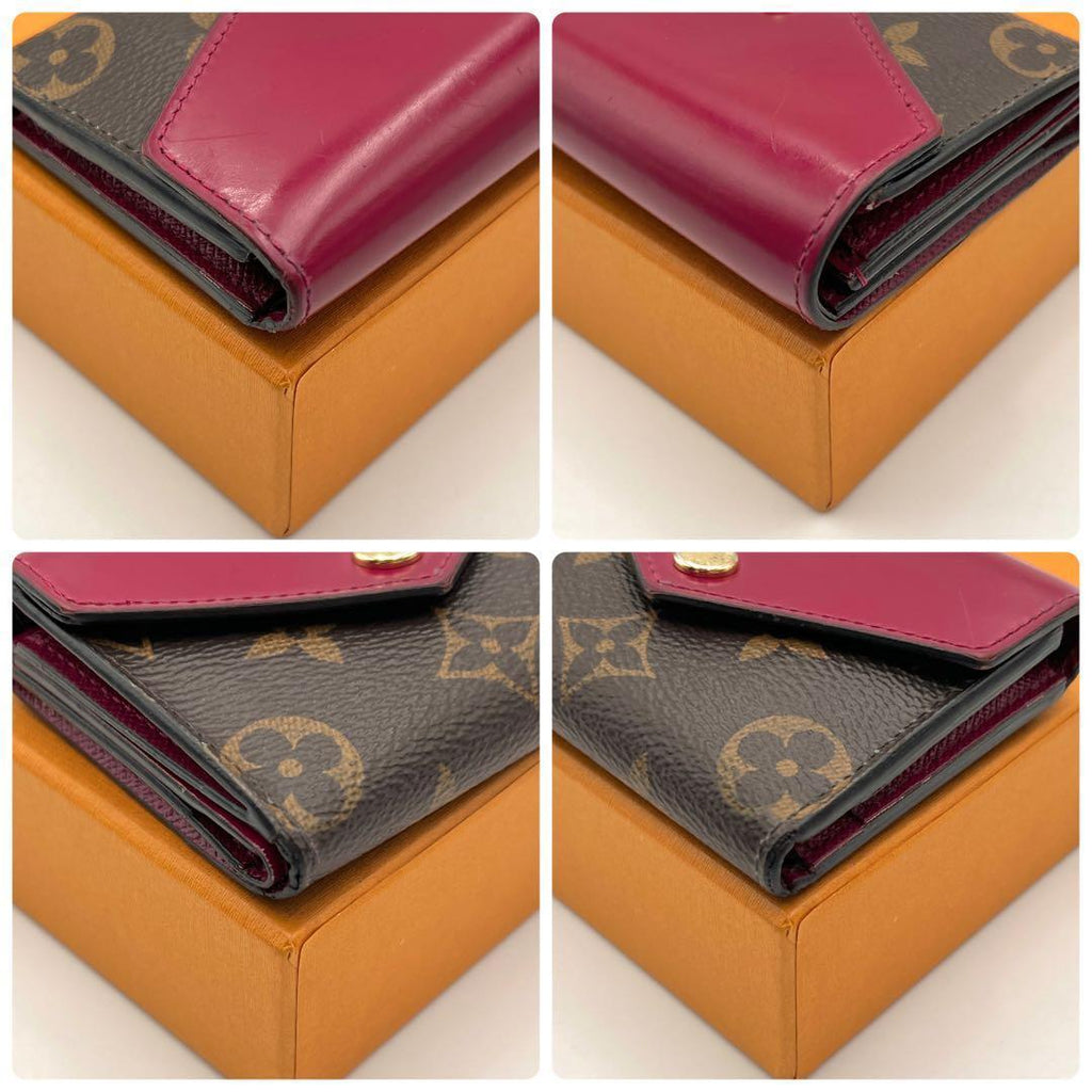 Louis Vuitton Monogram Portefeuille Zoe Trifold Wallet Fuchsia — view 8