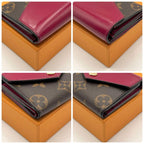 Louis Vuitton Monogram Portefeuille Zoe Trifold Wallet Fuchsia — view 8