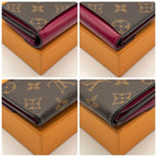 Louis Vuitton Monogram Portefeuille Zoe Trifold Wallet Fuchsia — view 9