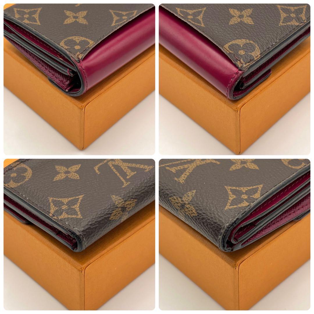 Louis Vuitton Monogram Portefeuille Zoe Trifold Wallet Fuchsia — view 9