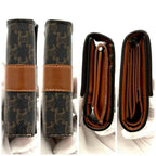 Celine Small Trifold Wallet Triomphe All Over Pattern Black — view 9