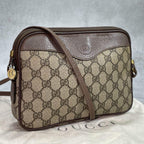 Gucci GG Shoulder Bag Brown Beige Logo