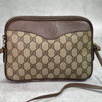 Gucci GG Shoulder Bag Brown Beige Logo — view 2