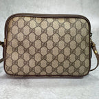 Gucci GG Shoulder Bag Brown Beige Logo — view 3