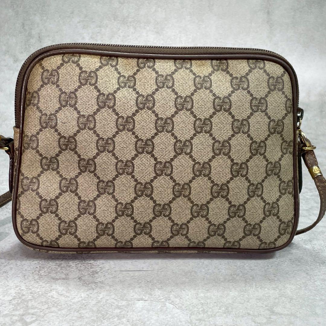 Gucci GG Shoulder Bag Brown Beige Logo — view 3