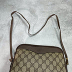 Gucci GG Shoulder Bag Brown Beige Logo — view 4